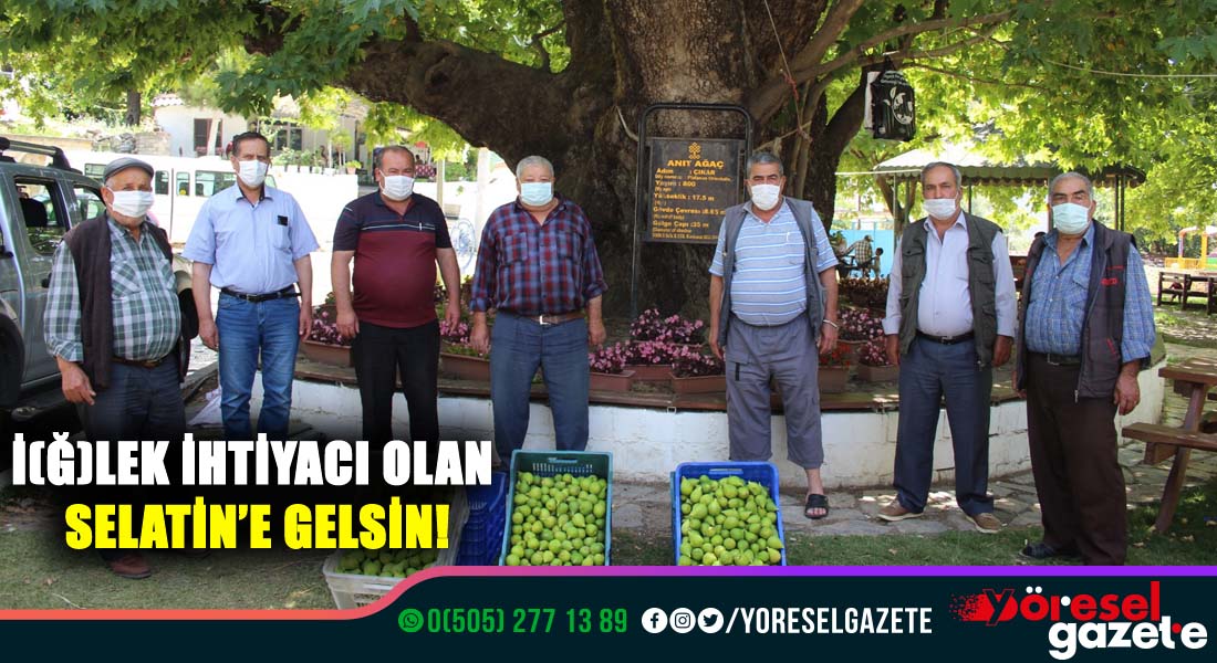 İ(Ğ)LEK İHTİYACI OLAN SELATİN’E GELSİN!