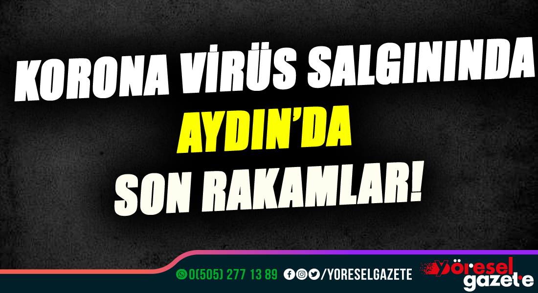 KORONA VİRÜS SALGININDA AYDIN’DA SON RAKAMLAR!