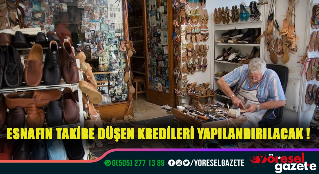 ESNAFIN TAKİBE DÜŞEN KREDİLERİ YAPILANDIRILACAK!