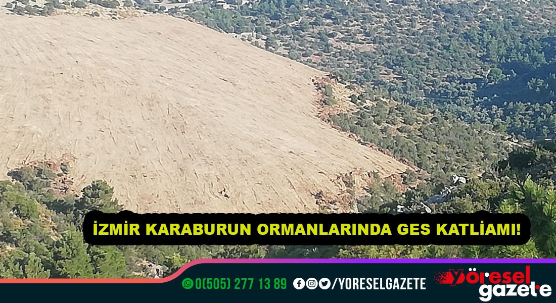 İZMİR KARABURUN ORMANLARINDA GES KATLİAMI!