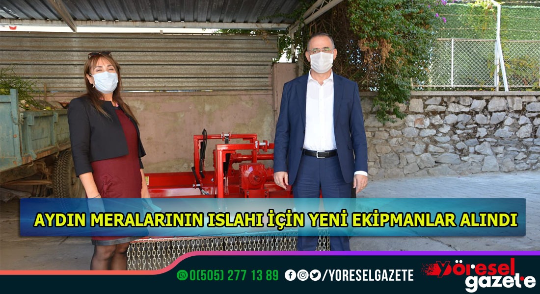 AYDIN’DA MERALARIN ISLAHI BU MAKİNALARLA YAPILACAK
