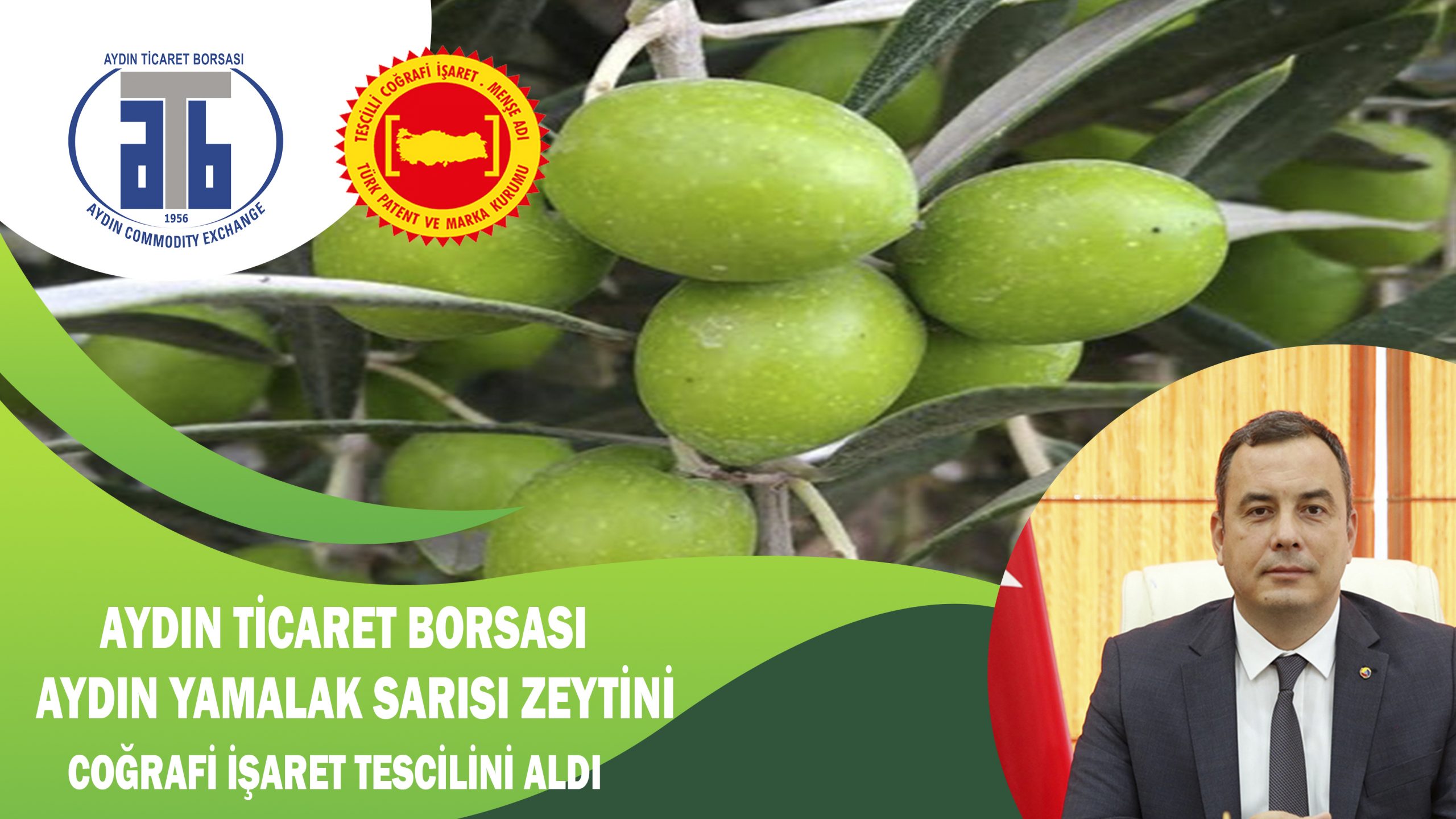 ATB, AYDIN YAMALAK SARISI ZEYTİNİ COĞRAFİ İŞARET TESCİLİNİ ALDI