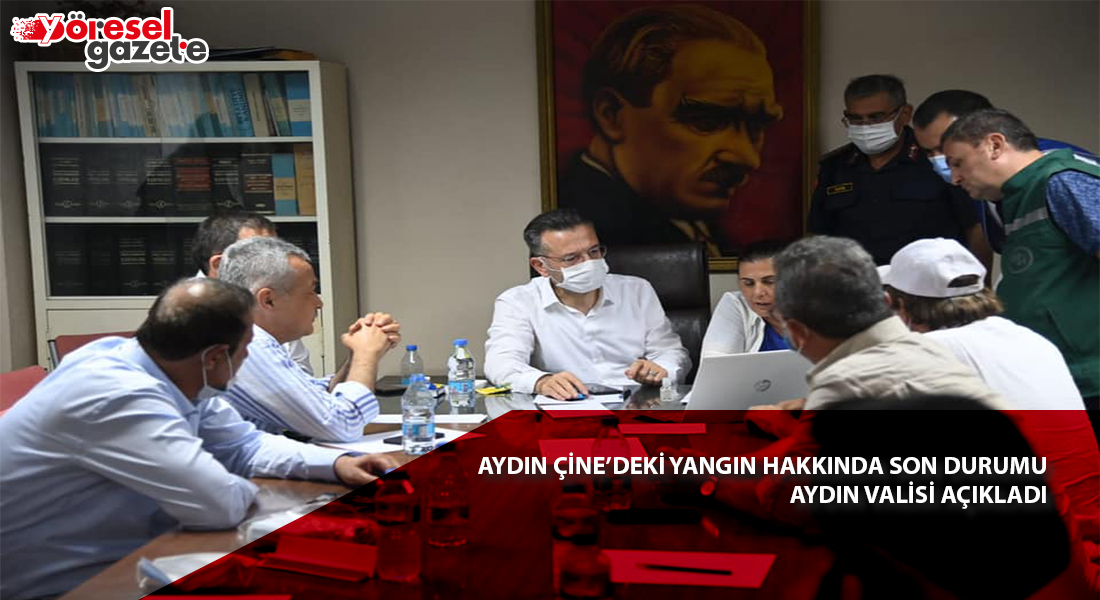 AYDIN ÇİNE’DEKİ YANGIN HAKKINDA SON DURUMU AYDIN VALİSİ AÇIKLADI