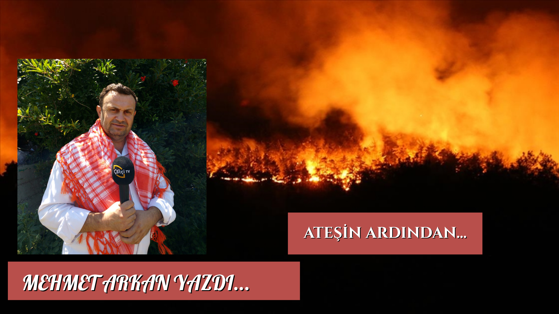 MEHMET ARKAN YAZDI : ATEŞİN ARDINDAN…