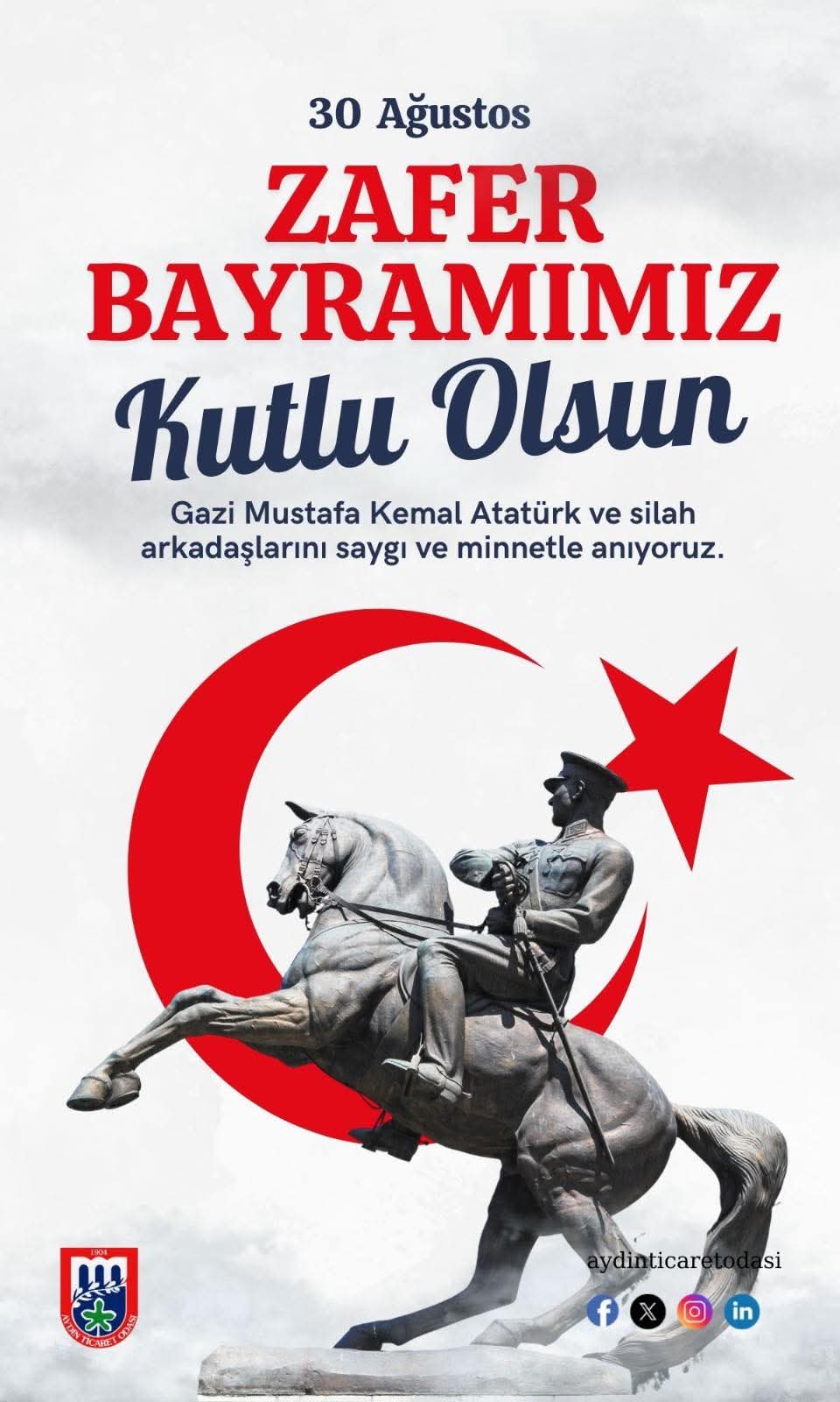 AYTO’DAN 30 AĞUSTOS ZAFER BAYRAMI MESAJI