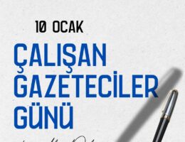 AK PARTİ AYDIN İL BAŞKANLIĞINDAN 10 OCAK GAZETECİLER GÜNÜ MESAJI