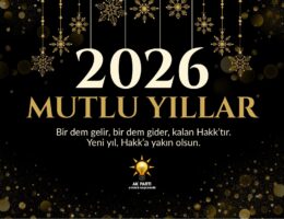 AK PARTİ AYDIN İLBAŞKANLIĞI YENİ YIL MESAJI