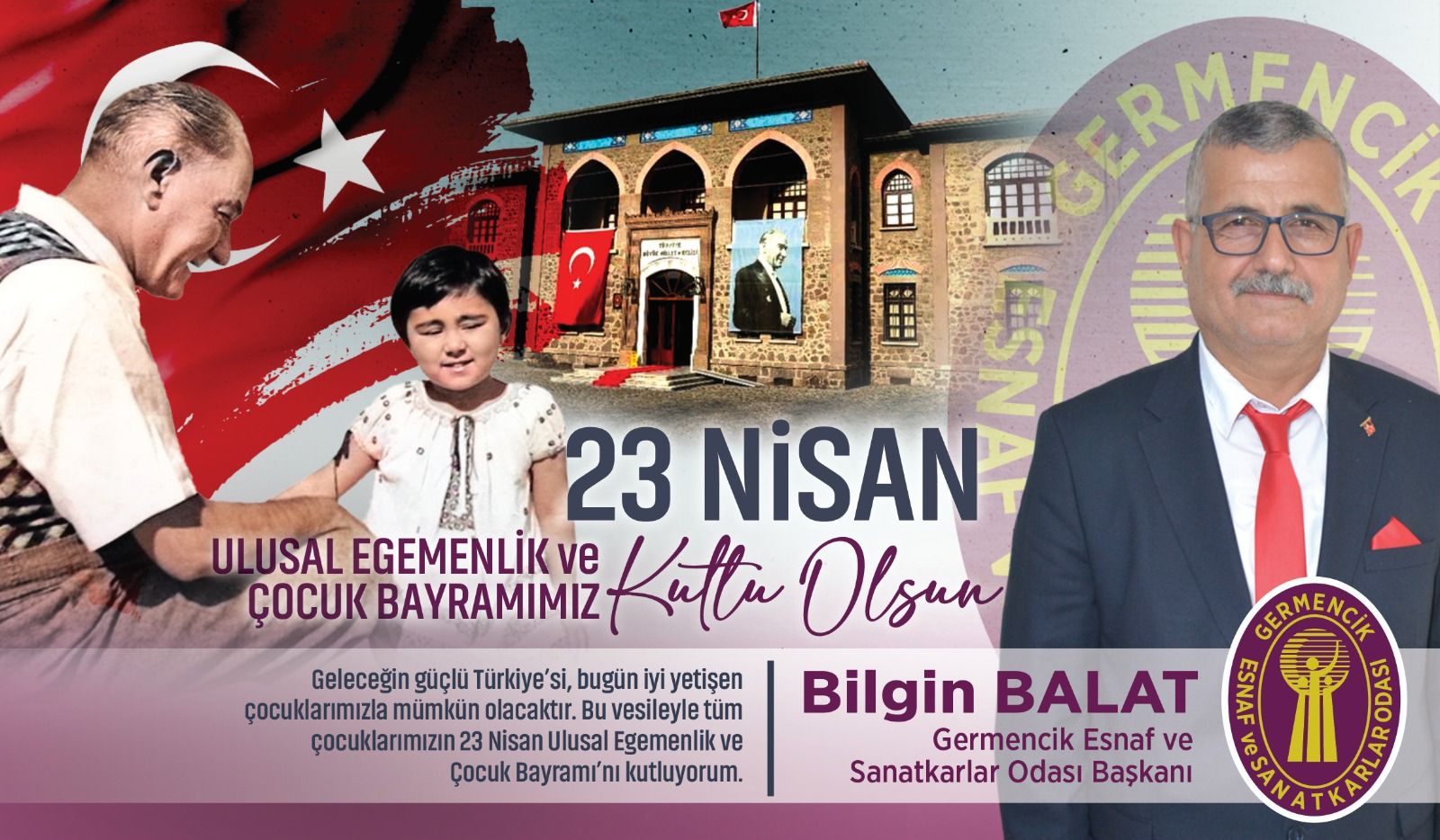 BAŞKAN BALAT’TAN 23 NİSAN MESAJI