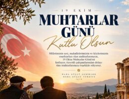 BAŞKAN ERDEM MUHTARLAR GÜNÜNÜ KUTLADI