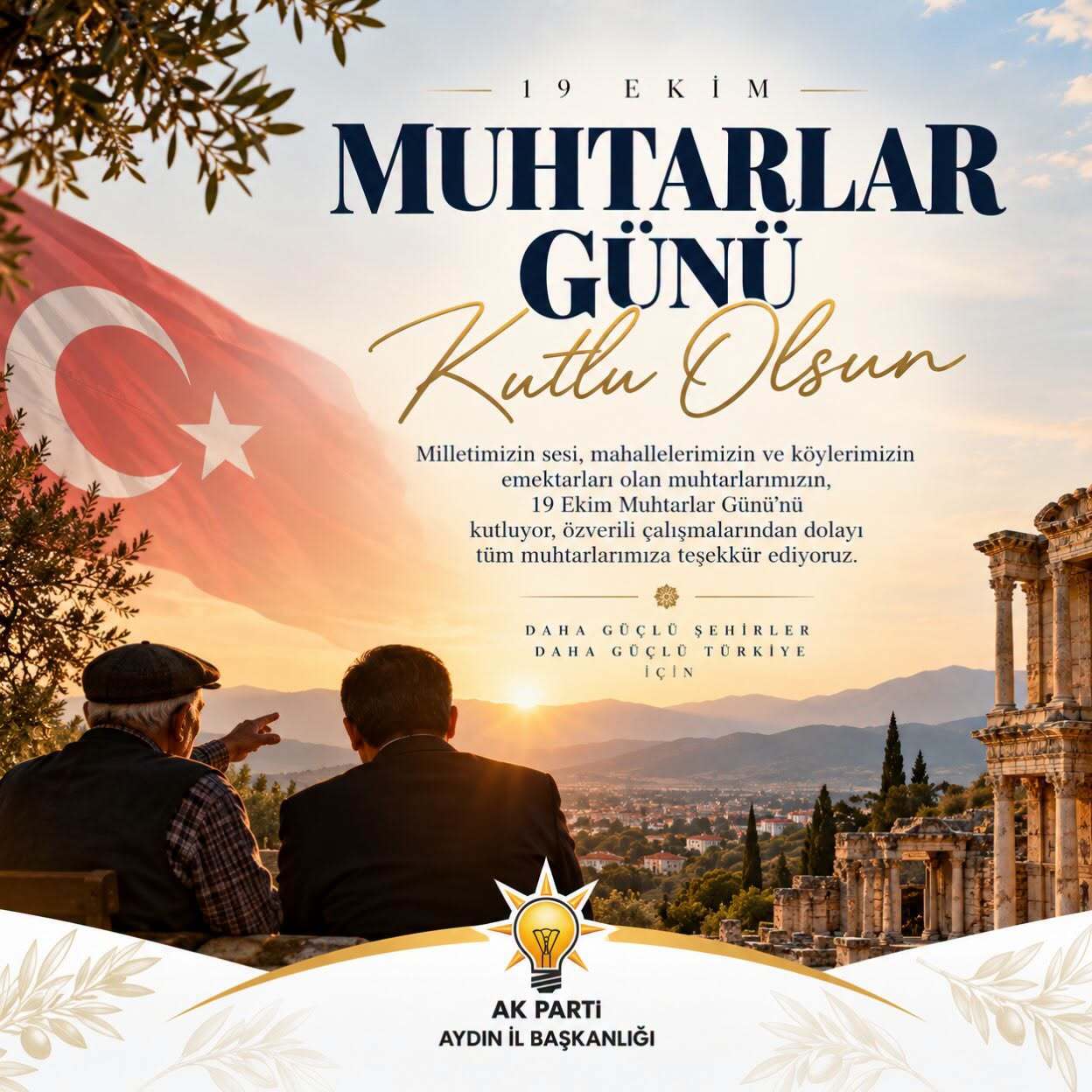 BAŞKAN ERDEM MUHTARLAR GÜNÜNÜ KUTLADI