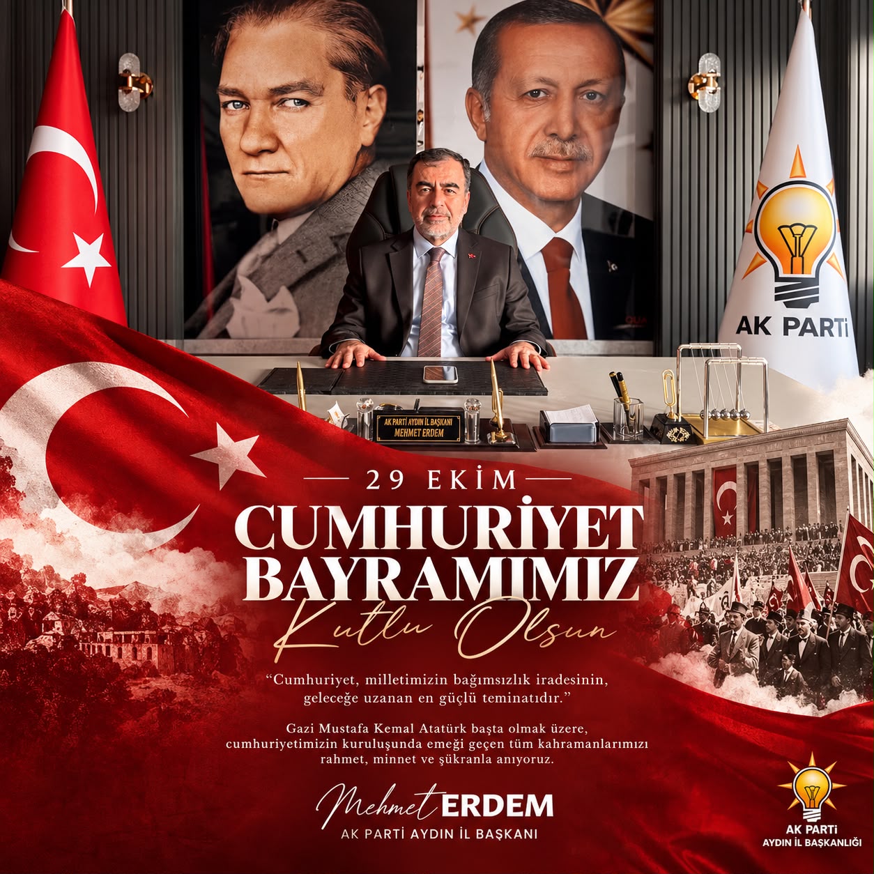 AYDIN AK PARTİ’DEN 29 EKİM MESAJI